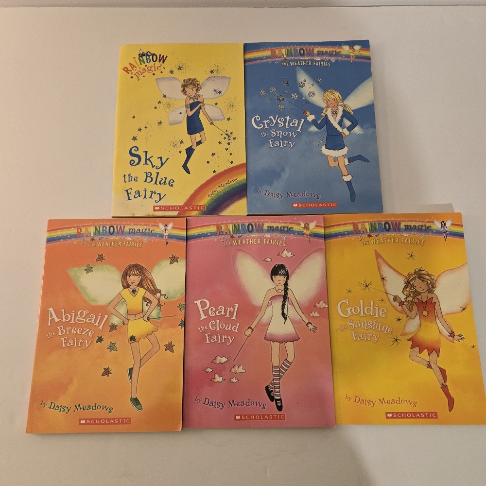 Rainbow Magic Scholastic Vintage Fairy Series Paperback Books Lot of Five